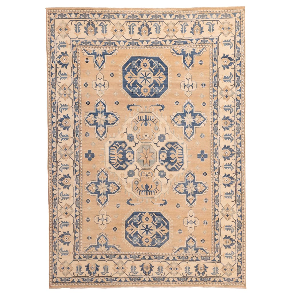 ECARPETGALLERY Hand-knotted Finest Ghazni Tan Wool Rug - 8'3 x 11'7