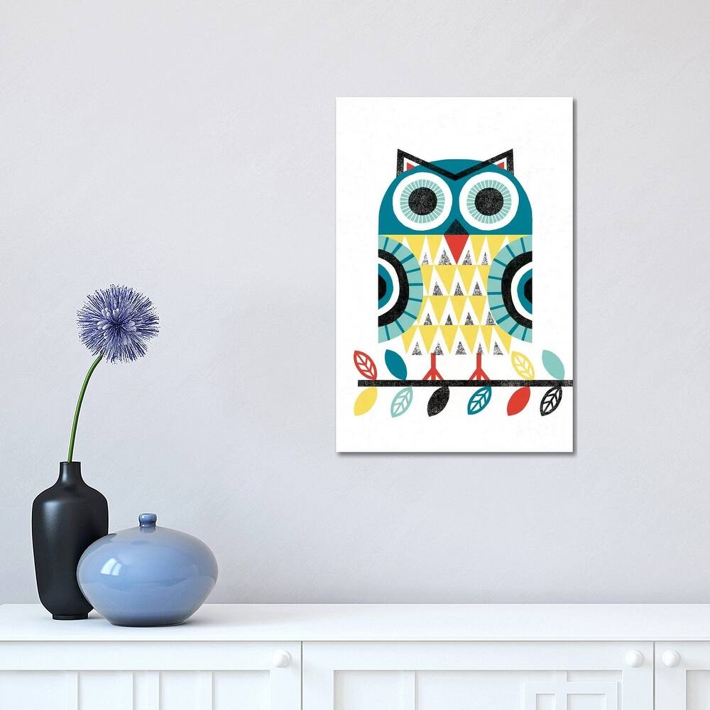 iCanvas "Folk Lodge (Owl II)" by Michael Mullan Canvas Print