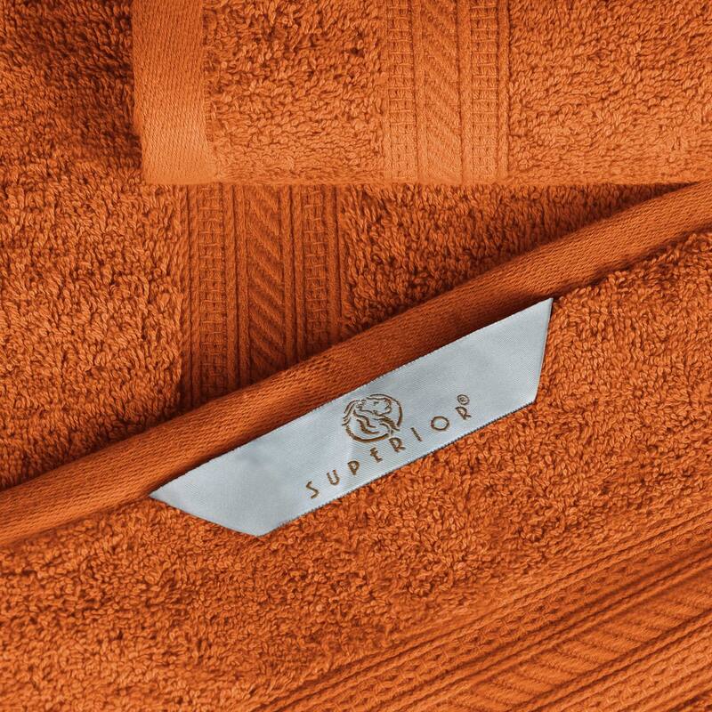 Superior Cotton Solid Highly-Absorbent Bath Towel - (Set of 4)