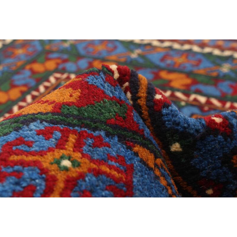 ECARPETGALLERY Hand-knotted Afghan Burnt Orange Wool Rug - 3'5 x 5'2