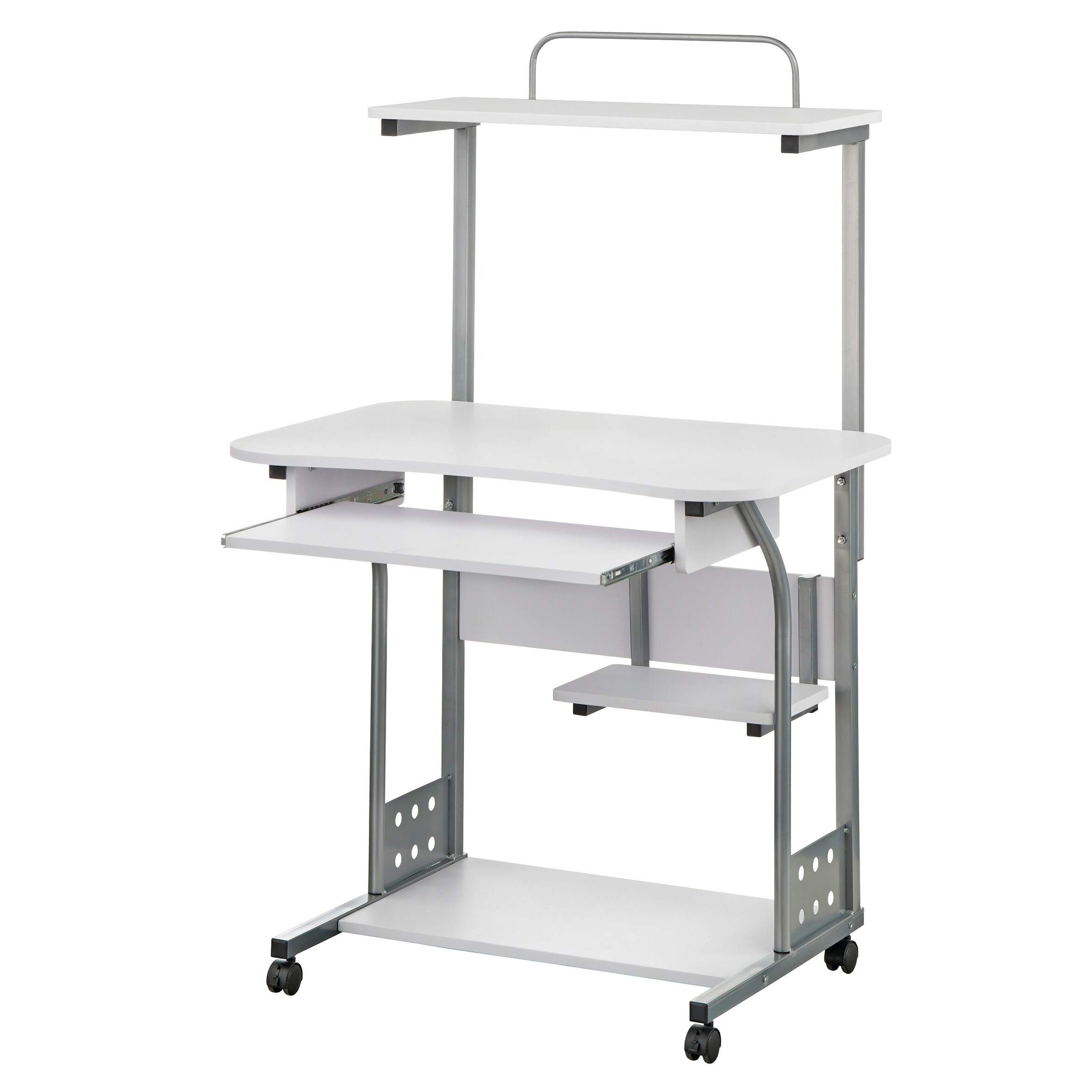 Simple living actuate espresso mobile computer desk hotsell