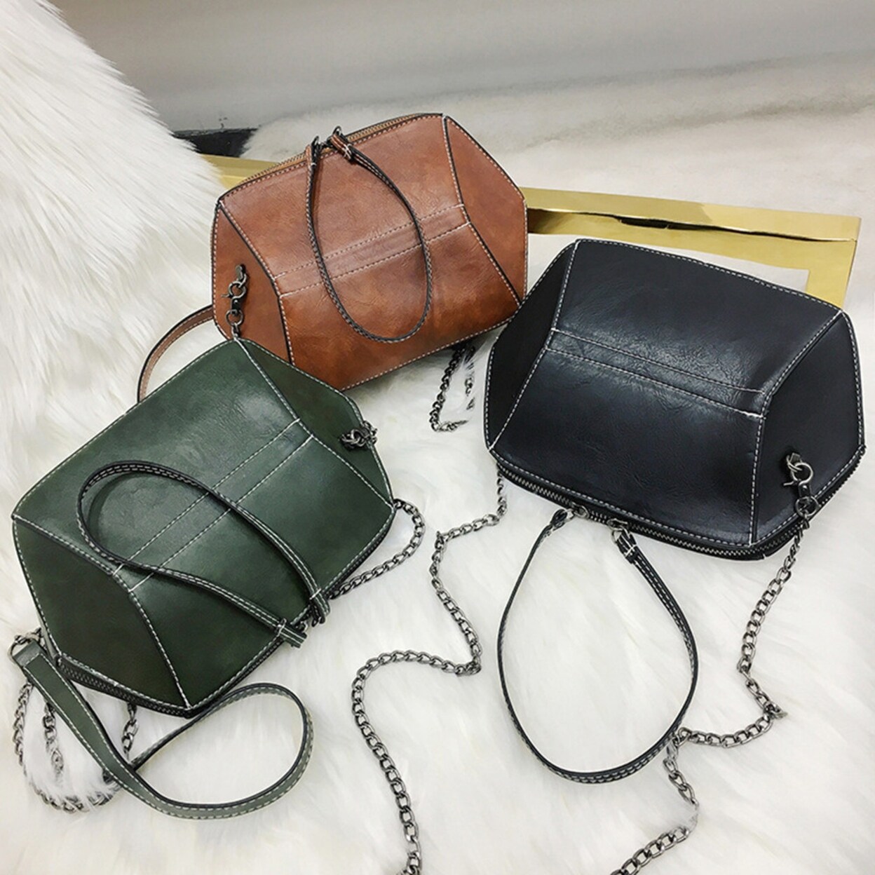Details about Women's Vintage Genuine Brown Leather Messenger Shoulder Cross Body Bag Details about Women's Vintage Genuine Brown Leather Messenger Shoulder Cross Body Bag
