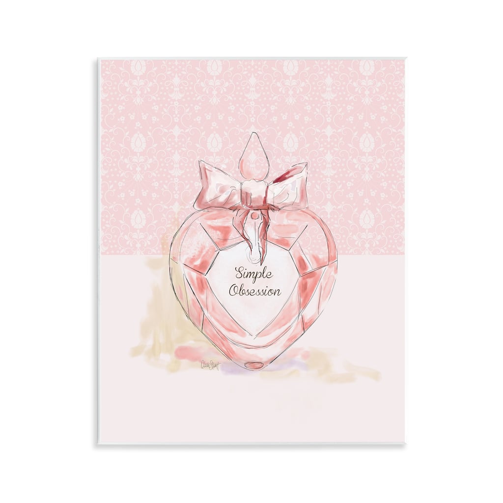 Stupell Simple Obsession Pastel Perfume Wall Plaque Art Design By Carol Robinson