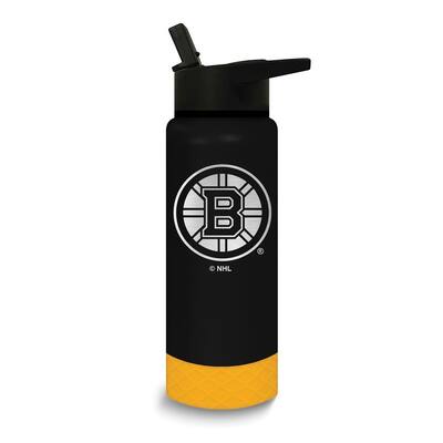 Curata NHL Boston Bruins Stainless Steel Silicone Grip 24 Oz. Water Bottle