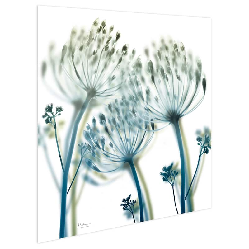 "Unfocused Beauty 2" Frameless Free Floating Tempered Glass Panel Graphic Wall Art