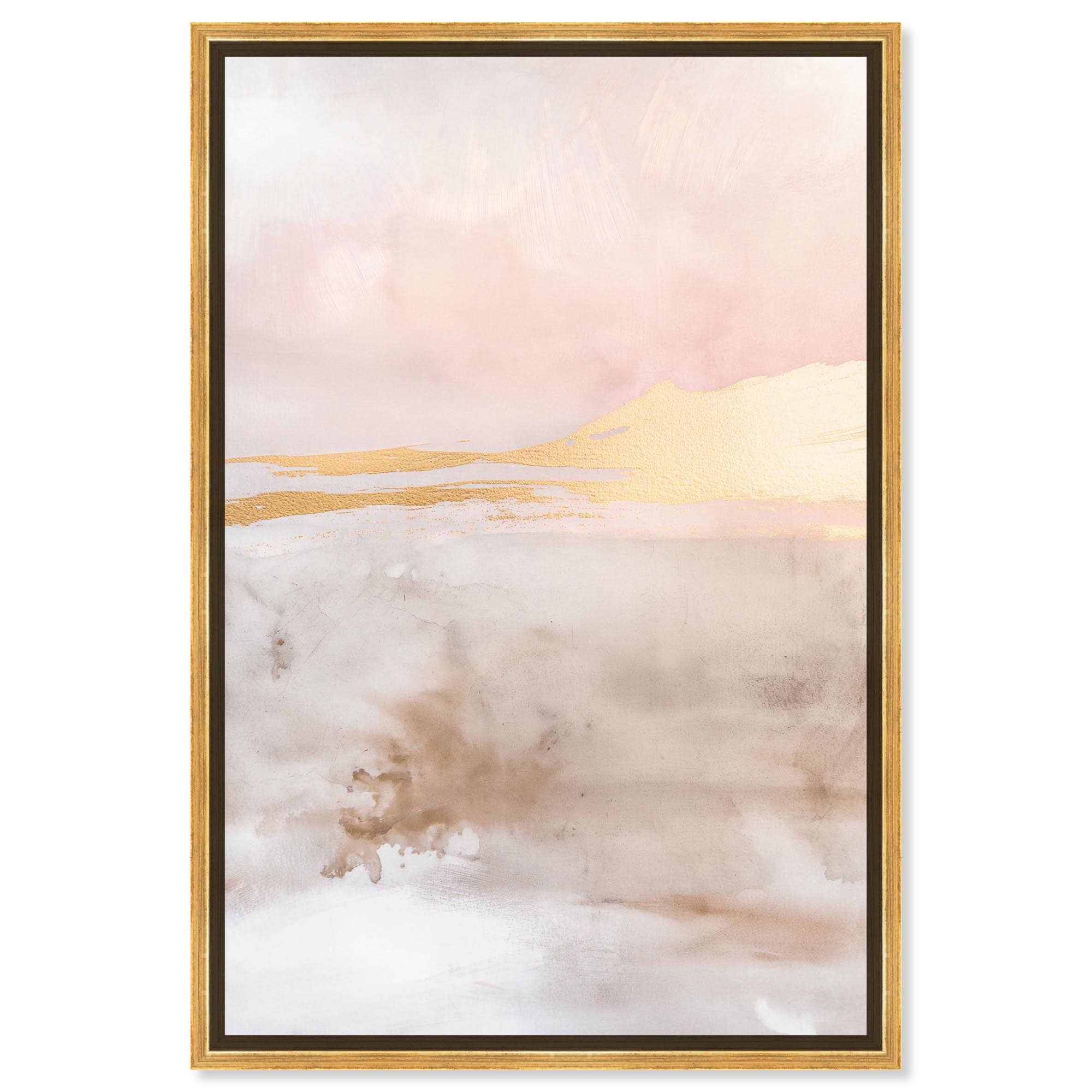 Gold Dust Canvas Boho Abstract Art by Art Remedy