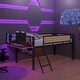 preview thumbnail 43 of 69, Metal Loft Bed with Desk, LED Lights & Storage