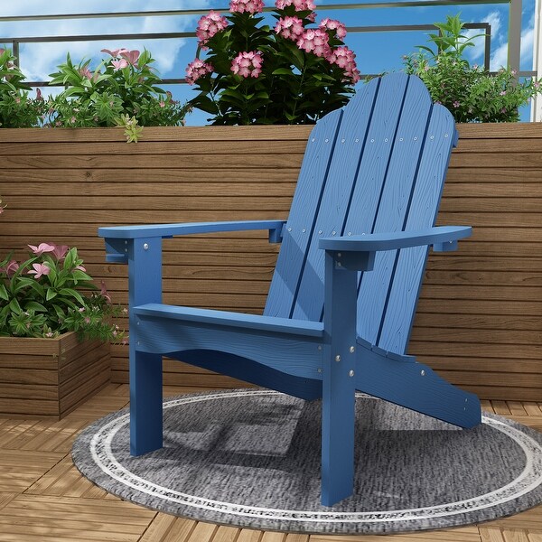 1 PCS Outdoor Plastic Adirondack Chair with Cup Holder Bed Bath Beyond 35178912