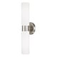preview thumbnail 1 of 10, Theo 2-Light Sconce - 5"W x 20.5"H x 5"E Brushed Nickel