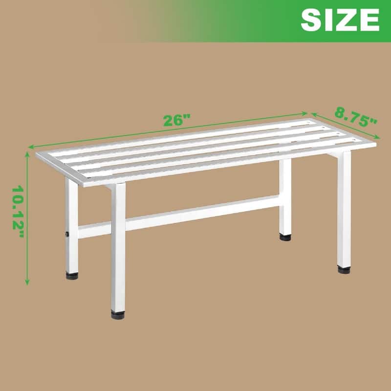 2 Pack Metal Plant Stand Outdoor Plant Shelf Indoor - 26 x 8.75 x 10.12 inches