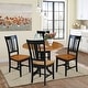 preview thumbnail 2 of 24, 42 in. Drop Leaf Dining Table with Splat Back Chairs - Dining Set