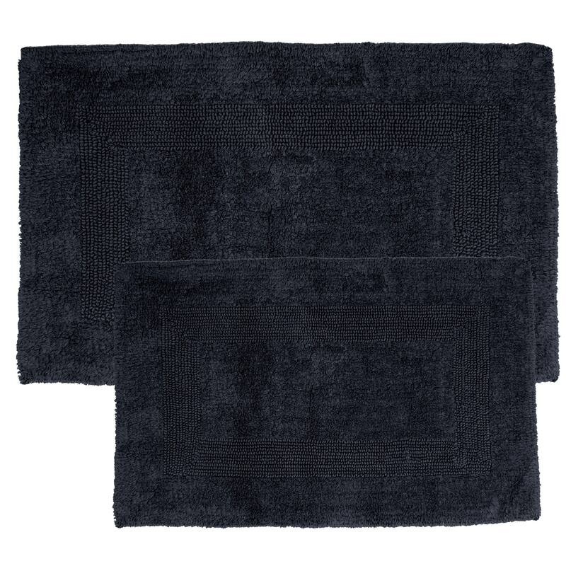 Windsor Home 100-percent Cotton 2-piece Reversible Rug Set