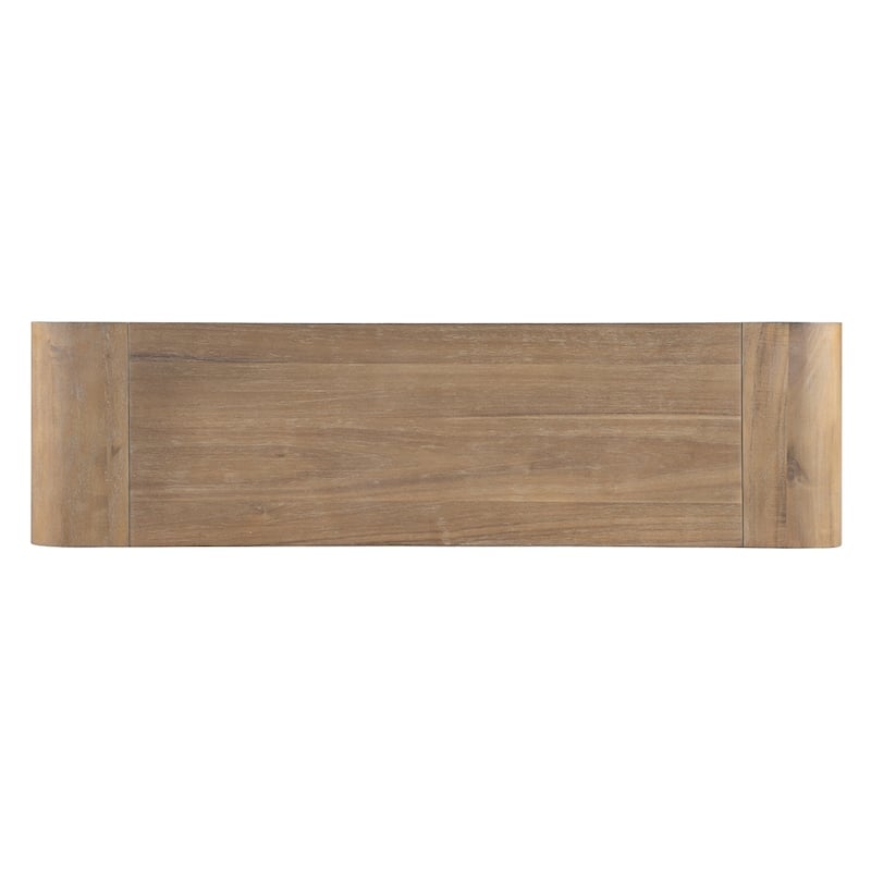 Entryway Table Console Table with Fluted 2-Drawer Rustic Sofa Table