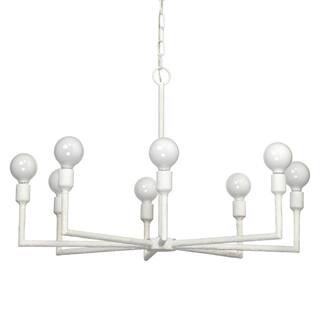 Alden Decor Brynn 8-Light Gesso Chandelier