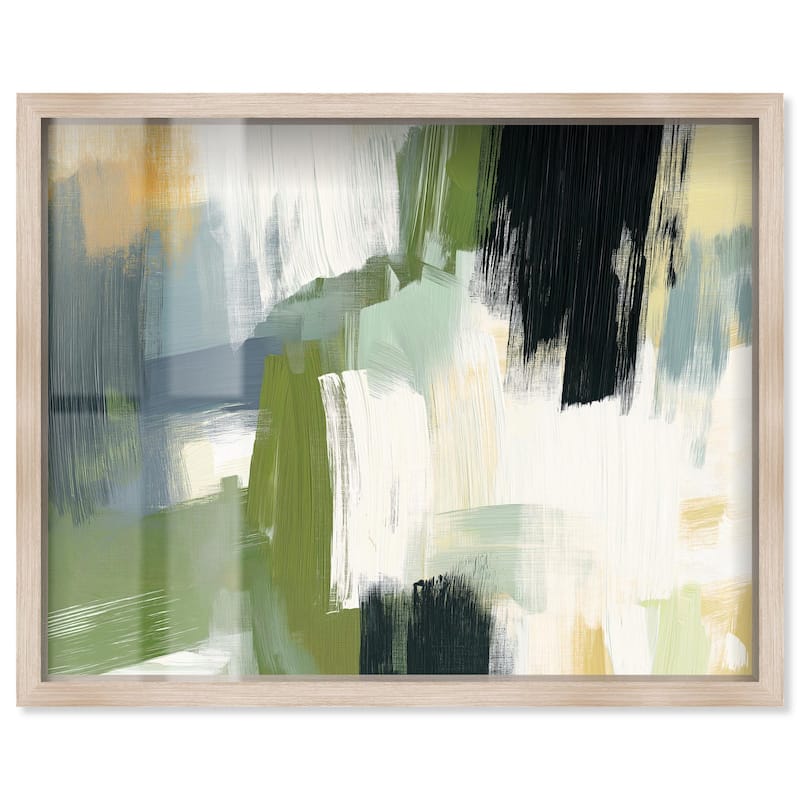 Moss Layers I Shadowbox by Art Remedy - Natural - 30" x 24"