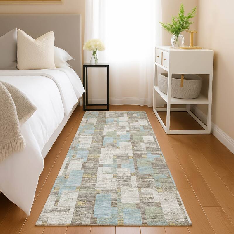 Machine Washable Indoor/ Outdoor Casual Carson Chantille Rug