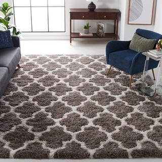 SAFAVIEH Handmade Barcelona Shag Attie Polyester Rug