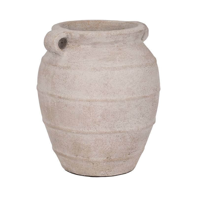 Sagebrook Home Artisan-inspired Ceramic Vase, Exquisite Earthen Variant, Perfect for Home Decor Enthusiasts