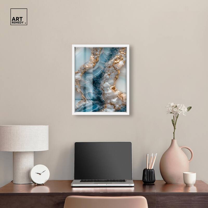Lapis River Shadowbox by Art Remedy