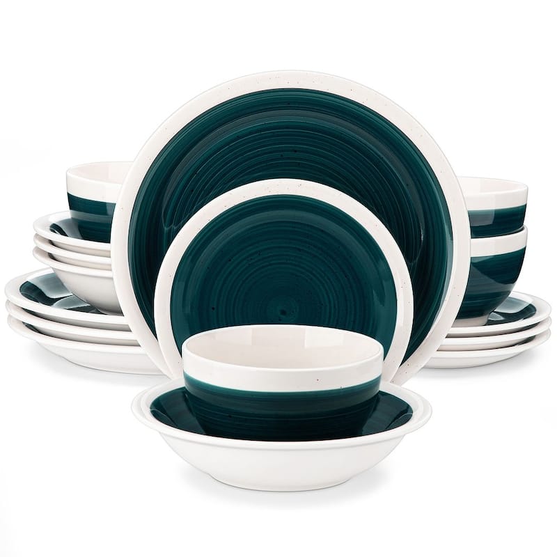 vancasso ORI Stoneware 16-Piece Dinnerware Set, Service for 4