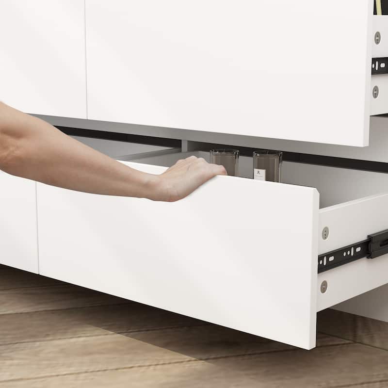 9 Drawer Dresser White Dresser Chest Drawer Storage Organizer Cabinet