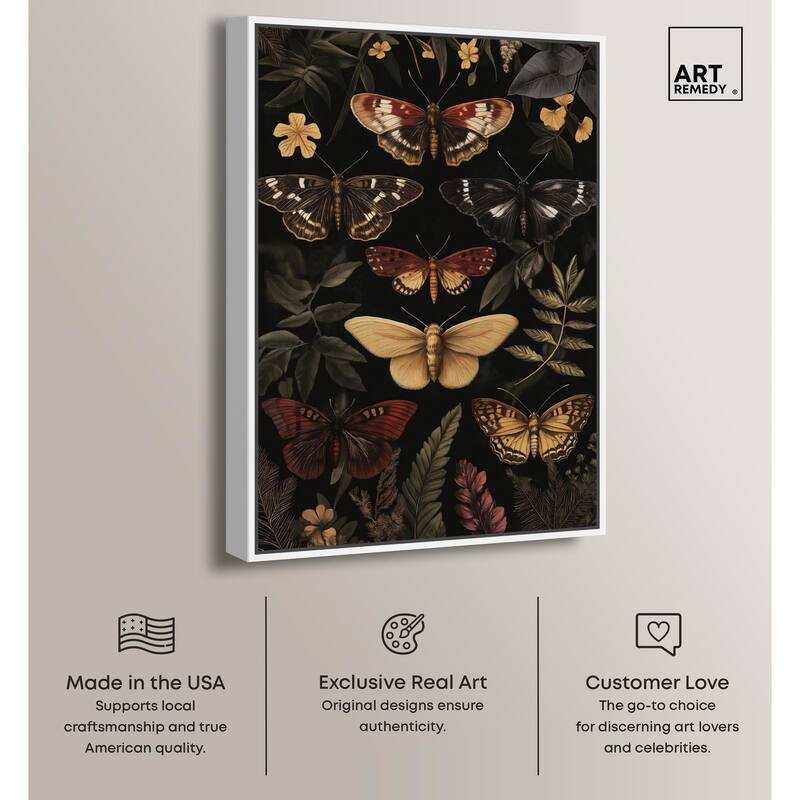 Winged Visitors III Canvas by Art Remedy