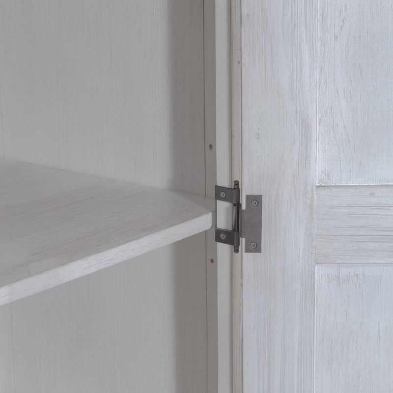 River Place Riverstone White & Tobacco Armoire