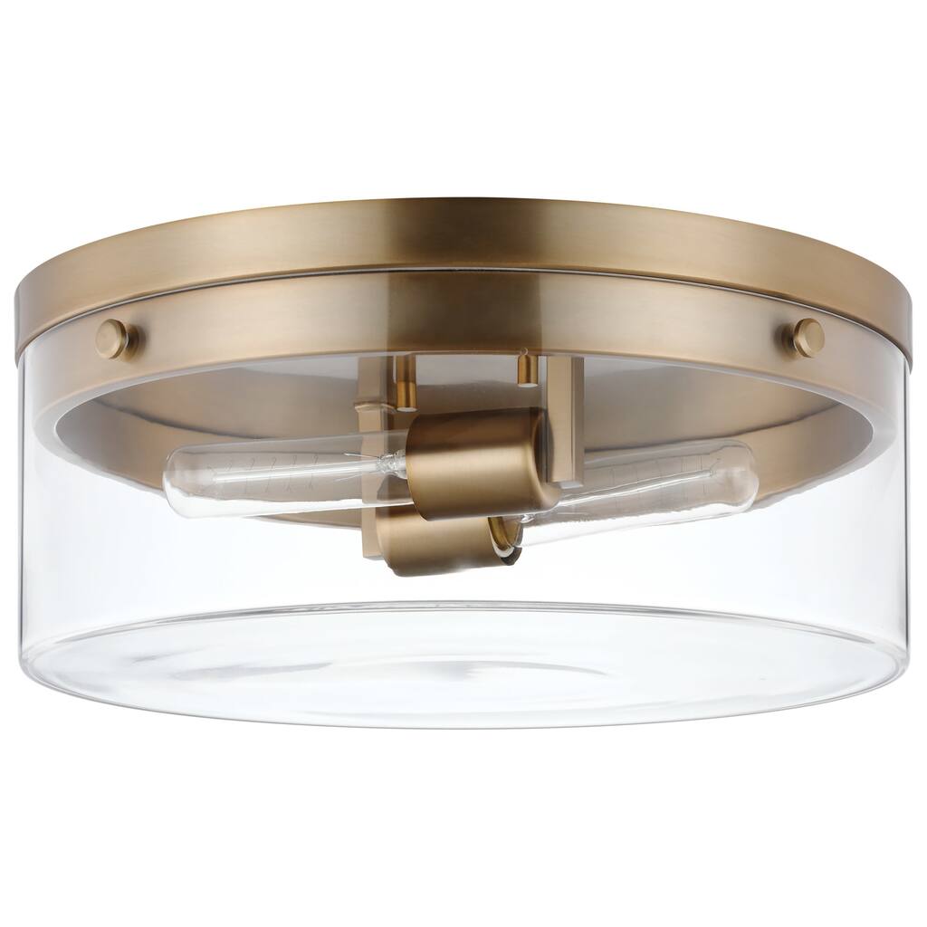 Nuvo Lighting 60/7536 Intersection 2 Light 11" Wide Flush Mount Drum