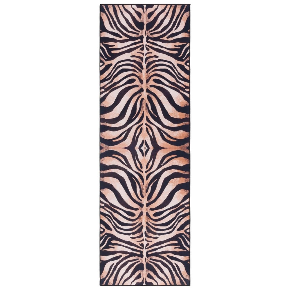 SAFAVIEH Faux Hide Machine Washable Slip Resistant Fien Rustic