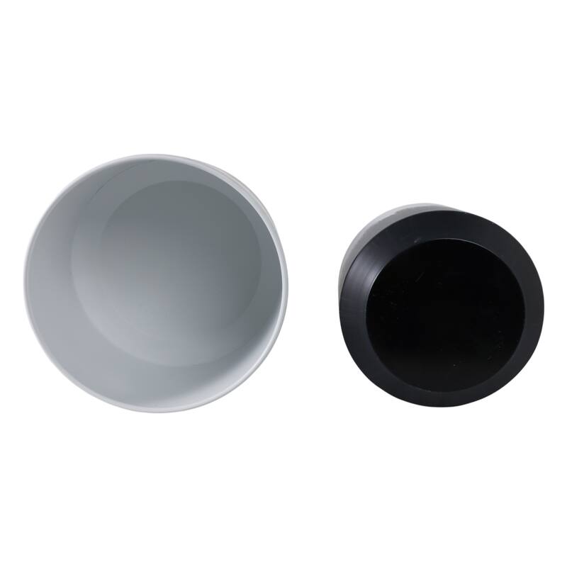 Metal Planters Sleek Modern Stands Decorative Accent Design (Set of 2)