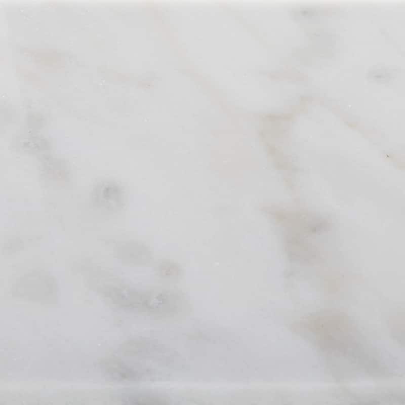 Marble Rectangular Console Table with Gold Metal Stand - White - Roche River Decor - 14"W x 47"L x 31"H
