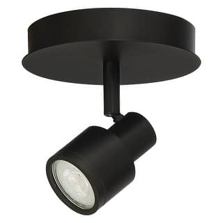 Access Lighting Lincoln 1 Light Adjustable LED Flush Mount - Matte Black