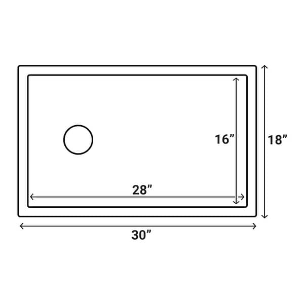 Ruvati 30-inch Fireclay Farmhouse Offset Drain Kitchen Sink ...