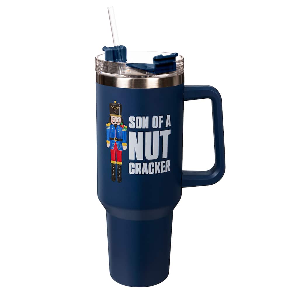 Son of a Nutcracker Canyon Cup, Double Wall Stainless Steel w/ Straw, 40oz, Gift Box