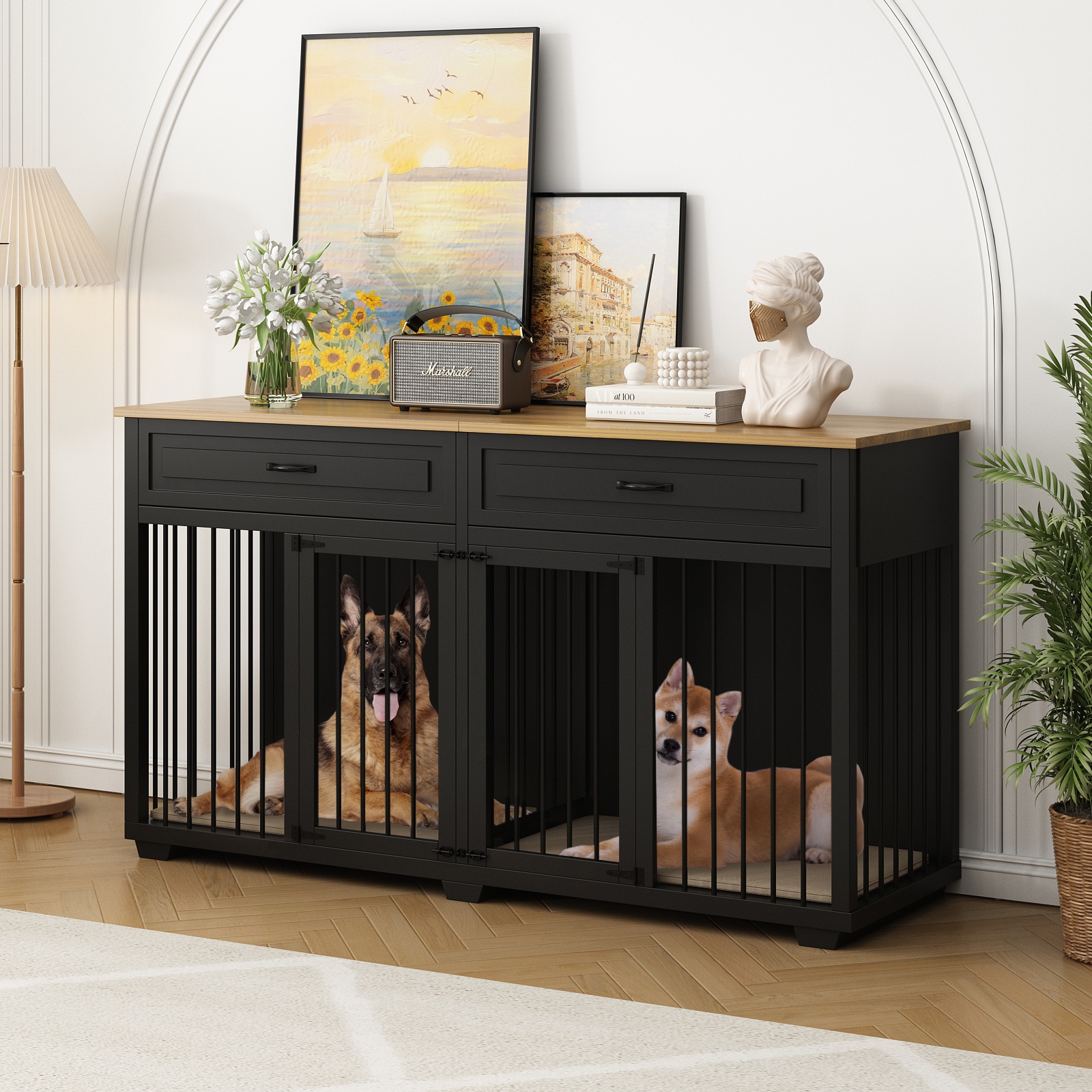 Dog kennel furniture double clearance