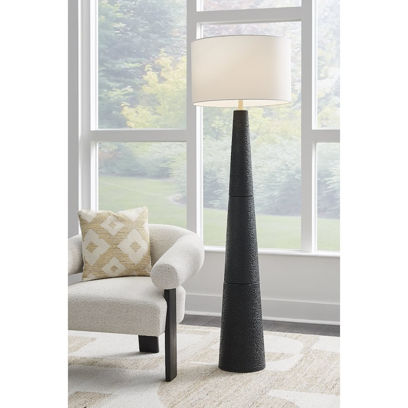Signature Design by Ashley Hallburg Black Floor Lamp - 21.25" W x 21.25" D x 68.5" H