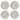 Lenox Bay Colors 4-Piece Dinner Plates, Grey