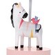 preview thumbnail 3 of 5, Lambs & Ivy Jazzy Jungle Zebra White/Peach Nursery Lamp with Shade & Bulb