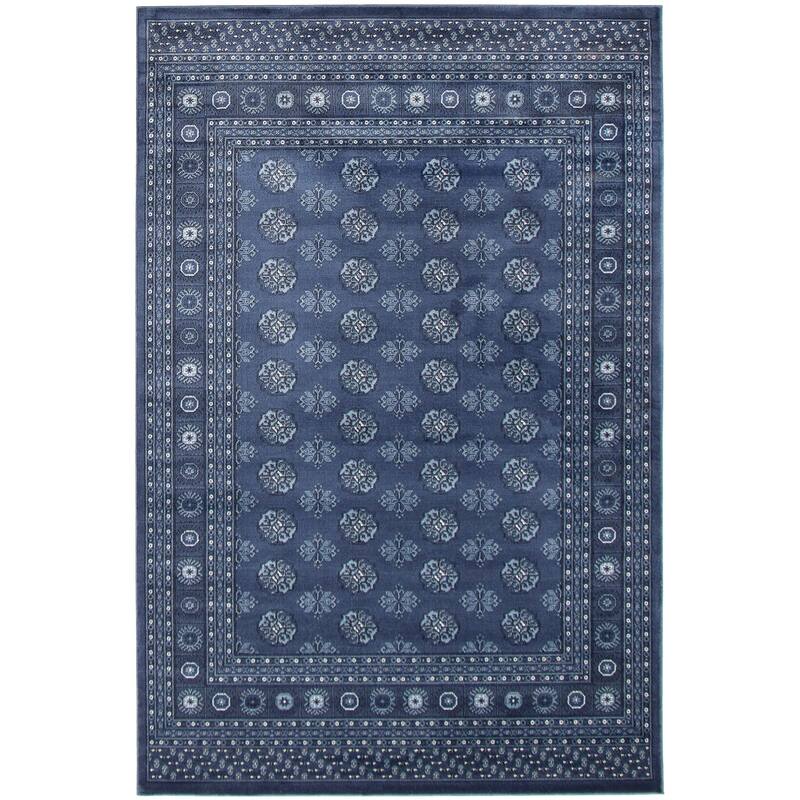 ECARPETGALLERY Bokhara Traditional Rug - 5'3" x 8'0" - Blue