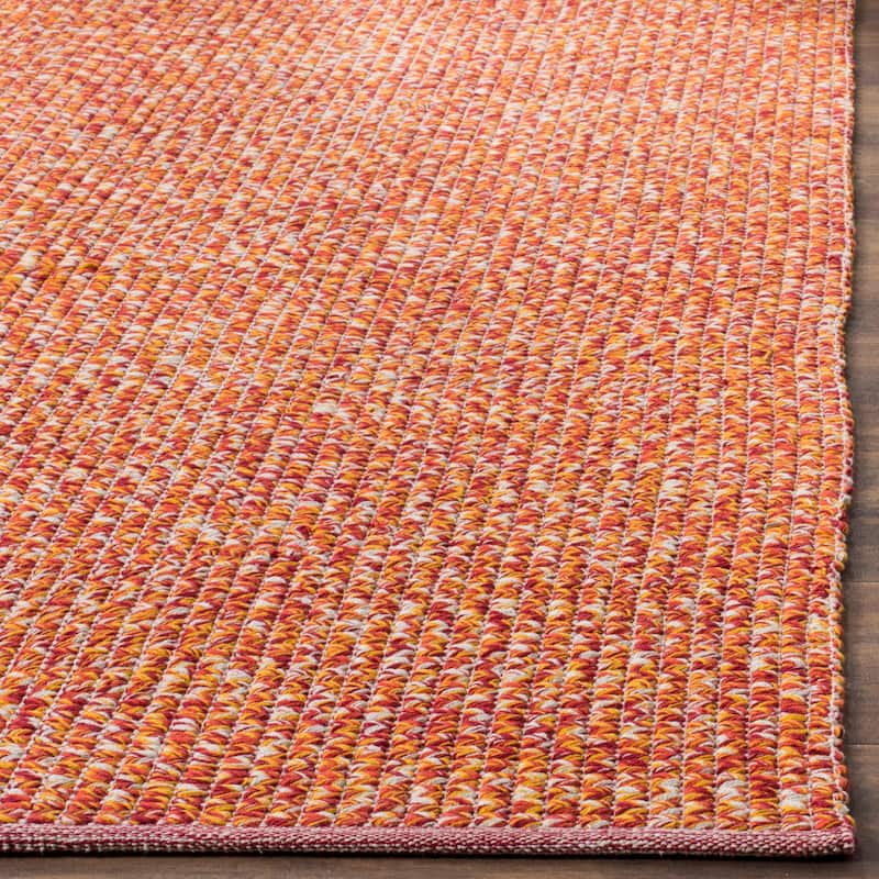 SAFAVIEH, Handmade Flatweave Montauk Gyrithe Casual Cotton Rug