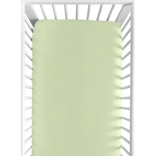 Sweet JoJo Designs Riley's Roses Green Fitted Crib Sheet