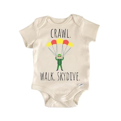 Skydive Skydiving Parachute - Baby Boy Girl Clothes Infant Bodysuit Funny Cute Newborn
