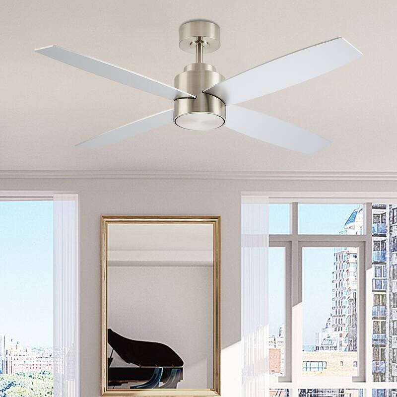MLiAN 52" Plywood DC Motor Integrated LED Ceiling Fan with Remote Control - 52 inch