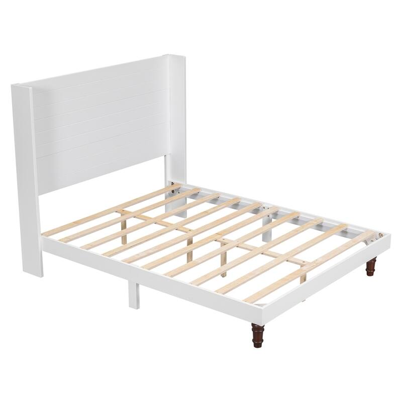 Upholstered 54 "High Headboard Platform Bed Comfort Bed Frame