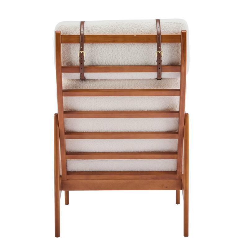 Christopher Knight Home - Jennie Tall-Back Wood Armchair with Ergonomic Comfort for Any Room