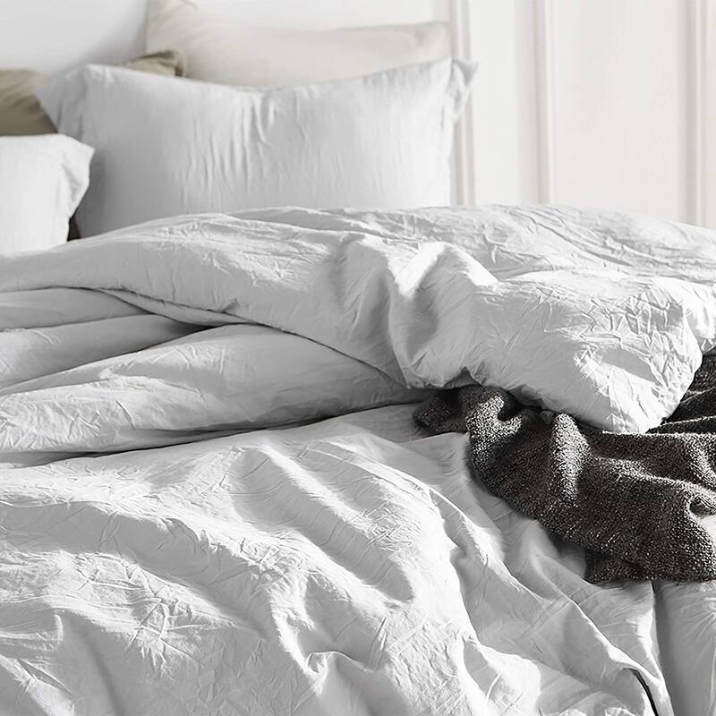 Natural Loft Oversized Comforter Set - Glacier Gray