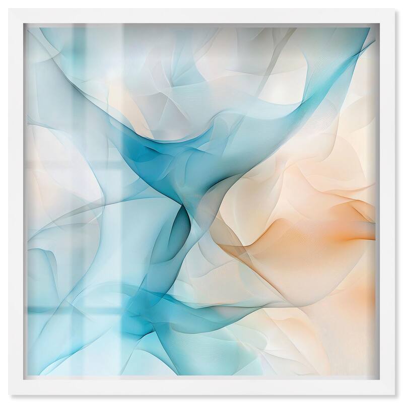 Quori III Shadowbox by Art Remedy - White - 30" x 30"