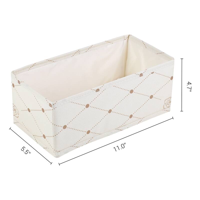 3 Pcs Collapsible Storage Cube, Storage Bin for Shelves Closet, Fabric Storage Basket for Organizing Clothes Books - Beige