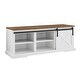 preview thumbnail 15 of 17, Walker Edison 48-inch Sliding Barn Door Bench