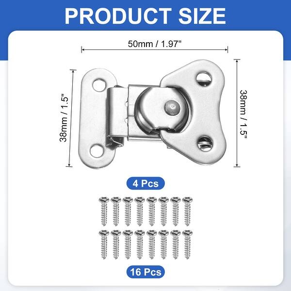 304 Stainless Steel Spring Loaded Butterfly Twist Latch - Silver - Bed ...